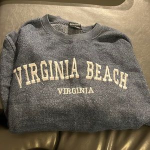 size large, virginia beach crew neck